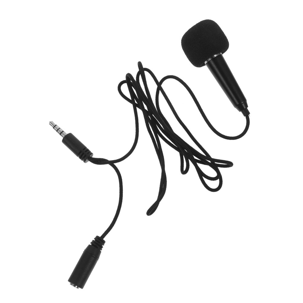 Abaodam 1set Microphone for Phone Portable Vocal Mic for Podcasting Singing and Live-Streaming Lightweight Design Easy to Use No External Power Required