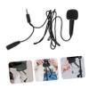 Abaodam 1set Microphone for Phone Portable Vocal Mic for Podcasting Singing and Live-Streaming Lightweight Design Easy to Use No External Power Required view 3