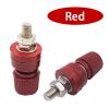 1Pair M6 333 Binding Post Banana Crimp Terminals 6mm Thread Weld Inverter Power Supply Splice Socket Post Connector(2Pcs Red) view 2