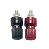 1Pair M6 333 Binding Post Banana Crimp Terminals 6mm Thread Weld Inverter Power Supply Splice Socket Post Connector(2Pcs Red) view 3