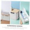 Holibanna Charging Cable Container Socket Storage Case Wire Organizer Box Outlet Box for Home Office Living Bamboo Lid view 4