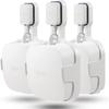 Aokikeisu Wall Mount Holder for Eero Pro 6E Home WiFi System, Eero Pro 6E Wall Mounting Bracket, Plastic, Stability, Protective Holder for Wi-Fi 6 Systems (White, 3 Pieces) view 1