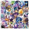 100 Pcs Mystical Witchy Magic Transparent Stickers, Potion Witchcraft Supplies Sticker,Dark Aesthetic Sticker for Adults,Scrapbooking,Journaling,Planner, Laptops (Dark Witchy) view 3