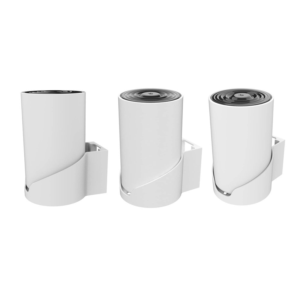 Aokikeisu Wall Mount Holder for TP Link Deco X68/X80/XE75/XE75 Pro Home WiFi Systems,Wall Mounting Bracket, Plastic Stable and Protective Holder for WiFi 6 Systems (White, 3 Pieces)