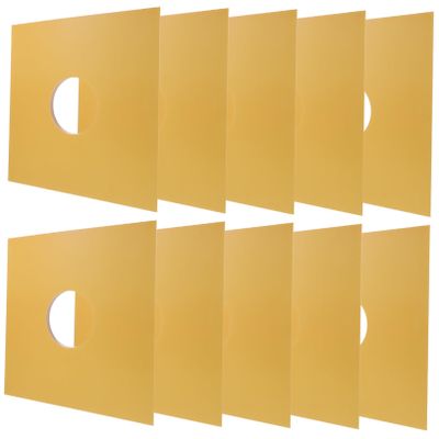 DECHOUS 10pcs Protective Sleeves for Vinyl Records Outer Covers for Lightweight and Sturdy Design for Vinyl Collectors for Easy Viewing