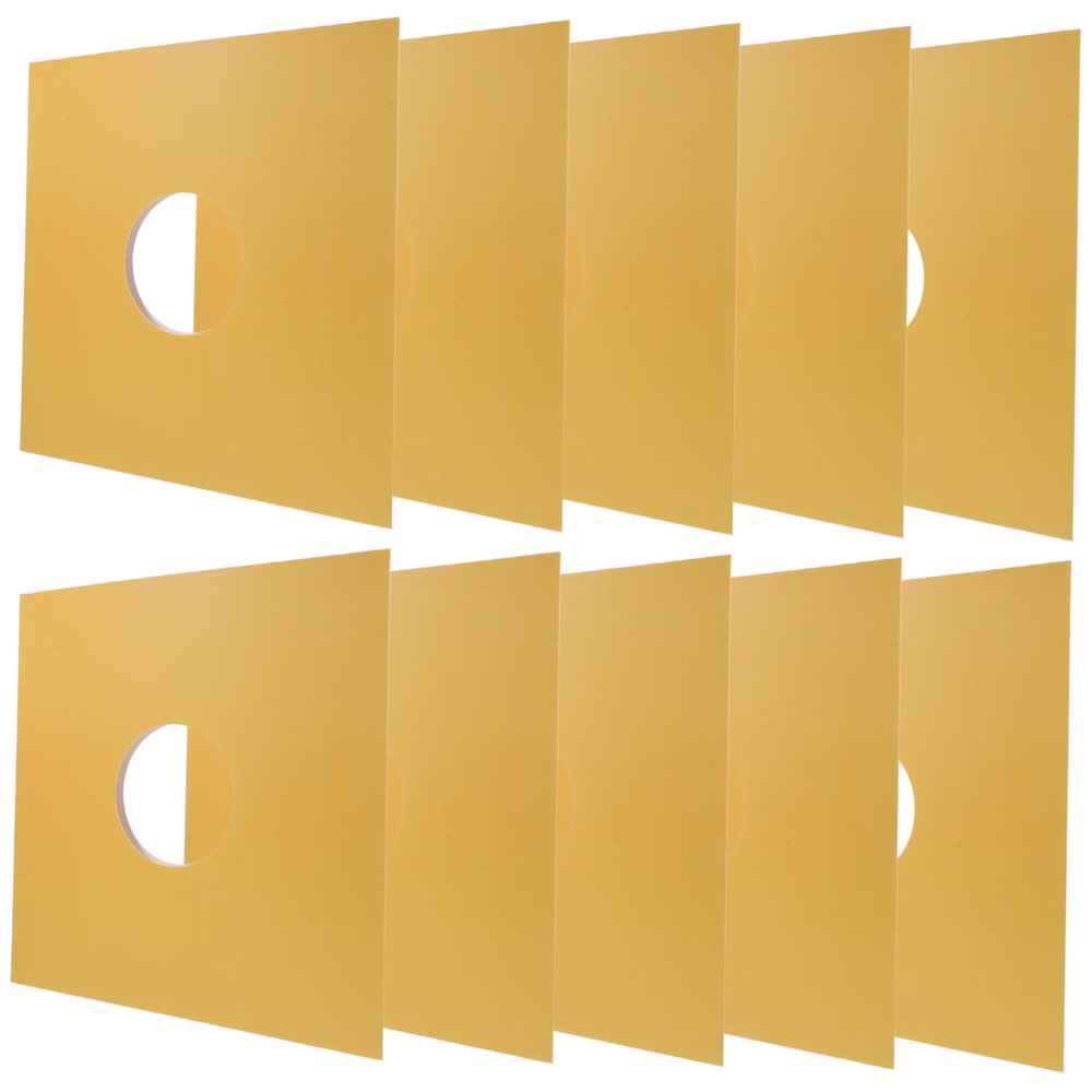 DECHOUS 10pcs Protective Sleeves for Vinyl Records Outer Covers for Lightweight and Sturdy Design for Vinyl Collectors for Easy Viewing