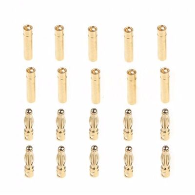 10 Pair/lot 2.0mm 3.5mm 4.0mm 5.0mm 5.5mm 6.0mm 6.5mm 8.0mm Gold Bullet Banana Connector Plugs(5.5mm)