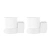 Wall Mount Holder for TP Link Deco X10, X20, X50, X55, X60 Home WiFi Systems, Wall Mount Plastic Bracket, Home WiFi System Stand,Protective Holder, Compatible with WiFi 6 Systems (White, 1 Piece) view 3