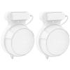 Aokikeisu Wall Mount Holder for TP Link Deco BE23/BE25/BE3600/BE5000 Home WiFi Systems,Wall Mounting Bracket, Home WiFi Systems Plastic Stand,Compatible with Mesh Wi-Fi 7 Systems (White, 2 Pieces) view 2