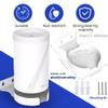 Aokikeisu Wall Mount Holder for TP Link Deco BE63/BE65 Home WiFi Systems,Wall Mount Bracket,Home WiFi System Plastic Stand Cover,Stable and Protective Holder for Mesh WiFi 7 Systems(White, 3 Pieces) view 4