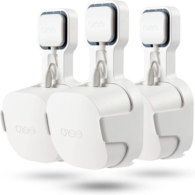 Aokikeisu Wall Mount Holder for Eero 6+ Home WiFi System, Eero 6+ Wall Mount Bracket, Plastic, Stability, Protective Holder for Wi-Fi 6 Systems (White, 3 Pieces)