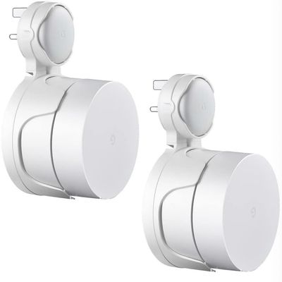 Aokikeisu Wall Mount Holder for Google Mesh (2020s) Home WiFi Systems,Wall Mount Bracket, Home WiFi Systems Plastic Stand Cover, Mesh Wi-Fi Router Stand,Protective Holder (White, 1 Piece)