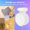 Aokikeisu Wall Mount Holder for TP Link Deco X50-PoE Home WiFi System, TP Link Deco X50-PoE Wall Mounting Bracket, Plastic, Stability, Protective Holder for WiFi 6 Systems (White, 2 Pieces) view 4