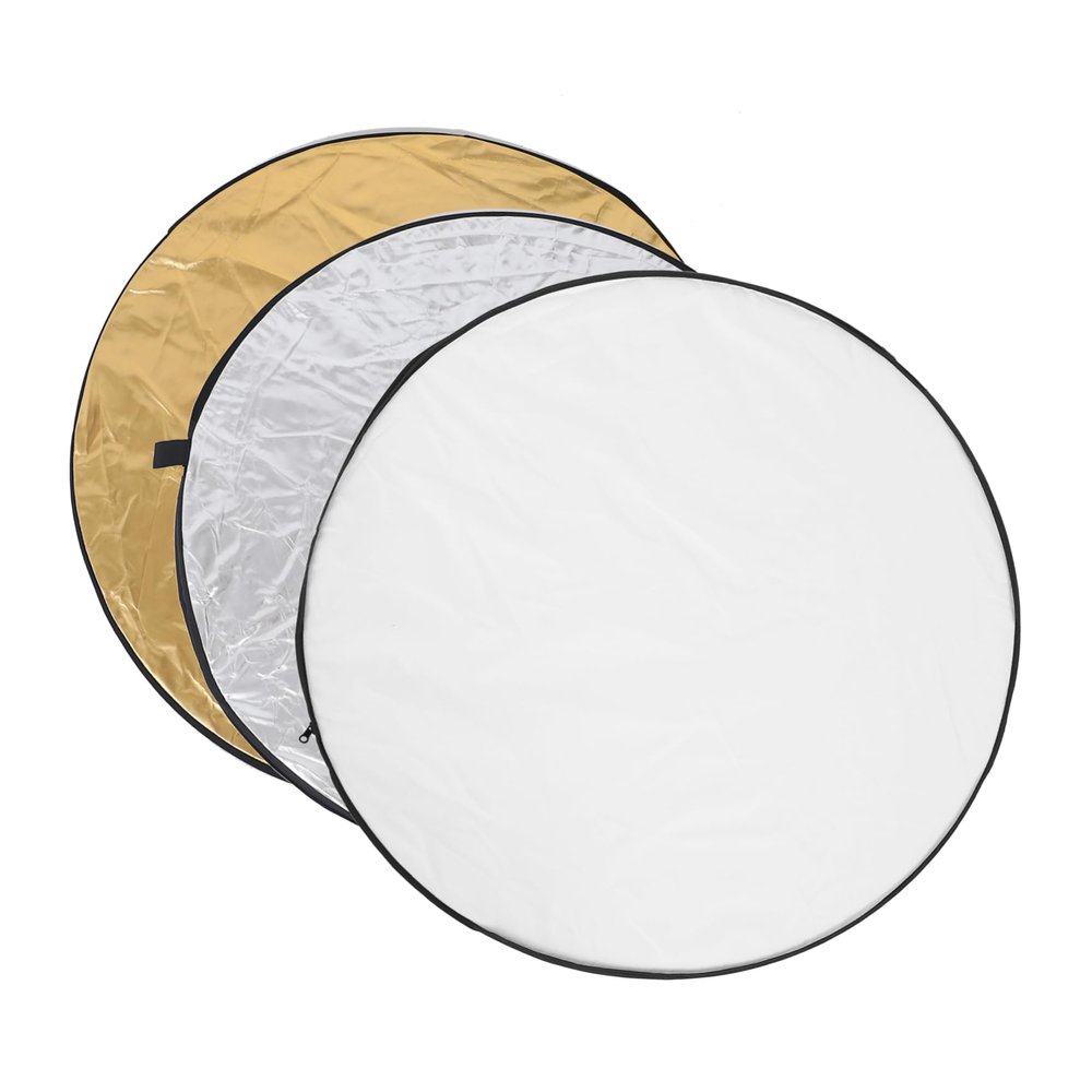 DIYEAH 1set Portable Photography Light Reflector Flash Diffuser Camera for Professional Lighting Outdoor Travel Photography Eliminates Harsh Shadows and Detail