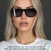 AI Translator Glasses, 100+ Language Real Time Translation Glasses, Built in Microphone and Speaker, for Business Trips, Travel, Study Abroad view 3