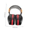ARTIBETTER Noise Reduction Ear Muffs for Adjustable Hearing Protection Headphones Lightweight Soundproof Earmuffs for Study Sleep and Concert Use Red Color view 2