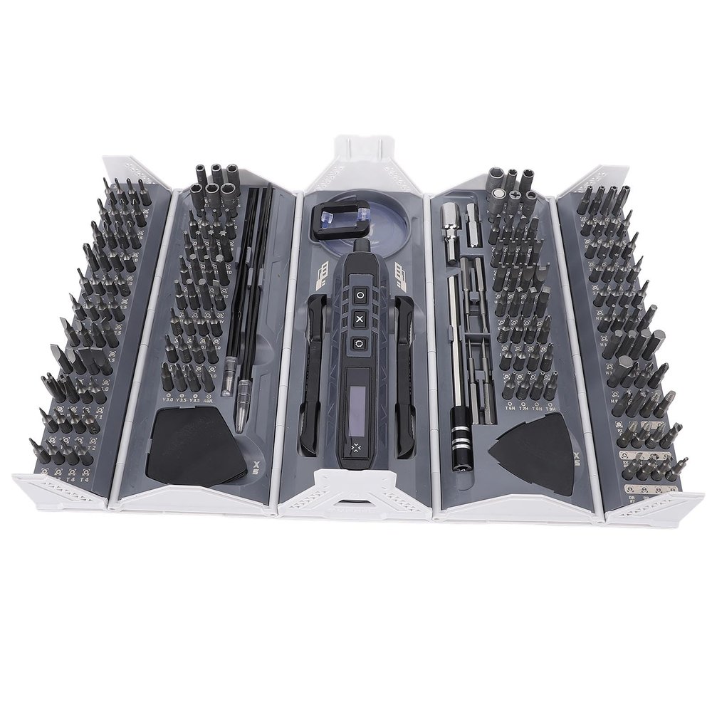 180 in 1 Mini Electric Screwdriver Kit, Magnetic Bits for Laptop, PC, Tablet, Smartphone Repair Tool Set with Batter