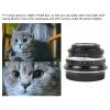 25mm F1.7 Manual Camera Lens with Front Cap Large Aperture Manual Focus Lens for G1 G3 G5 G6 G7 M4/3 Mount Mirrorless Camera (Black) view 2
