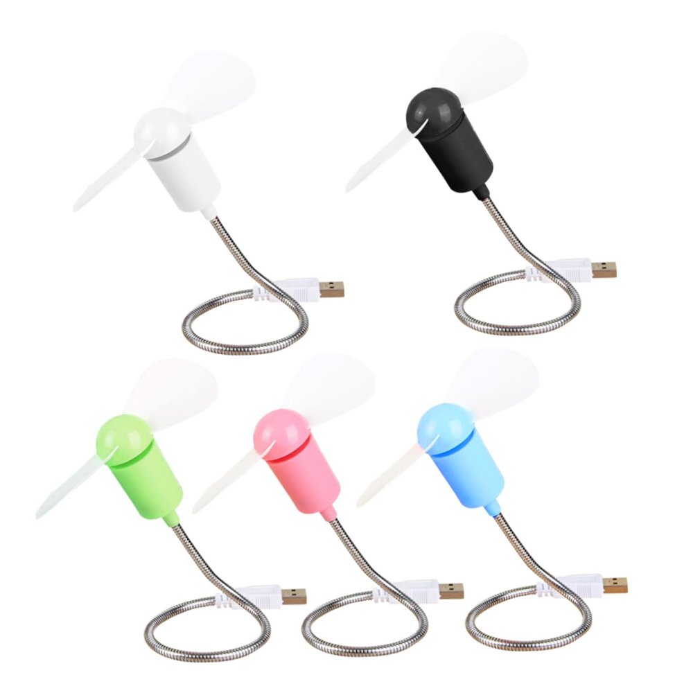 CIYODO 5Pcs Mini Fan Cooling Fans for Low Noise Operation Random Color for Personal Use at Home Office