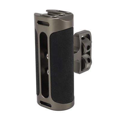 Camera Handle, Camera Handle Grip Aluminum Alloy Camera Grip Handle with Screw Cold Shoe Mount for Photography (Silver) (Black) (Dark Green)
