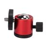 Mtlavishness Tripod Ball Head Camera Mount Aluminum Alloy 360 Degree Rotating Universal for Tripod SLR Camera Material Wide Compatibility Multi Angle Rotation Compact and (Red) view 2
