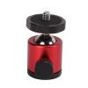 Mtlavishness Tripod Ball Head Camera Mount Aluminum Alloy 360 Degree Rotating Universal for Tripod SLR Camera Material Wide Compatibility Multi Angle Rotation Compact and (Red) view 3