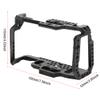 Aluminium Alloy BMPCC 4K/6K Camera Cage Extension Frame Kit with Rubber Padding & 1/4 3/8 Screw Holes view 3
