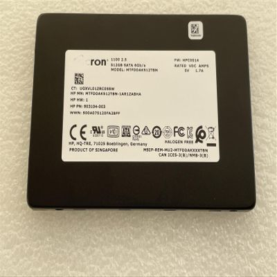 For Micron 932538-853 1100 h p MTFDDAK512TBN 512GB SSD Solid State Drive Sata 2.5