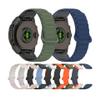 20 22 26MM Two Tone Silicone Quick Release Band For Garmin Fenix8 FeniX 7X/7S/6X/5S Plus Replacement Wristband(Black,20mm) view 3