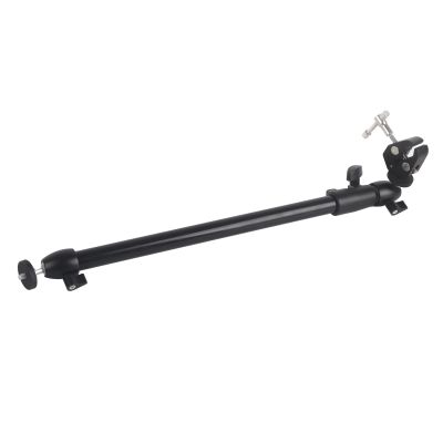Aluminium Alloy Extendable Camera Slider Tripod Support Rod with Clamp for Photography and Video