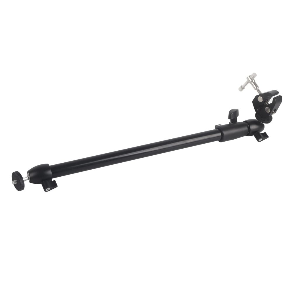 Aluminium Alloy Extendable Camera Slider Tripod Support Rod with Clamp for Photography and Video