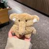 Elephant Plush Earphone Case Compatible for AirPods, with Free Keychian, Kawaii Cute 3D Furry Koala Earbuds Cover, Protective Case for AirPods 1/2/3/4/Pro (Brown Elephant,AirPods Pro 2) view 2