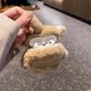 Elephant Plush Earphone Case Compatible for AirPods, with Free Keychian, Kawaii Cute 3D Furry Koala Earbuds Cover, Protective Case for AirPods 1/2/3/4/Pro (Brown Elephant,AirPods Pro 2) view 3