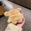 Elephant Plush Earphone Case Compatible for AirPods, with Free Keychian, Kawaii Cute 3D Furry Koala Earbuds Cover, Protective Case for AirPods 1/2/3/4/Pro (Brown Elephant,AirPods Pro 2) view 4