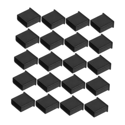 GLEAVI 20pcs USB Cap Protector for Flash Drives Soft Cover for USB Ports Easy to Install and Fit for Laptops and Tablets