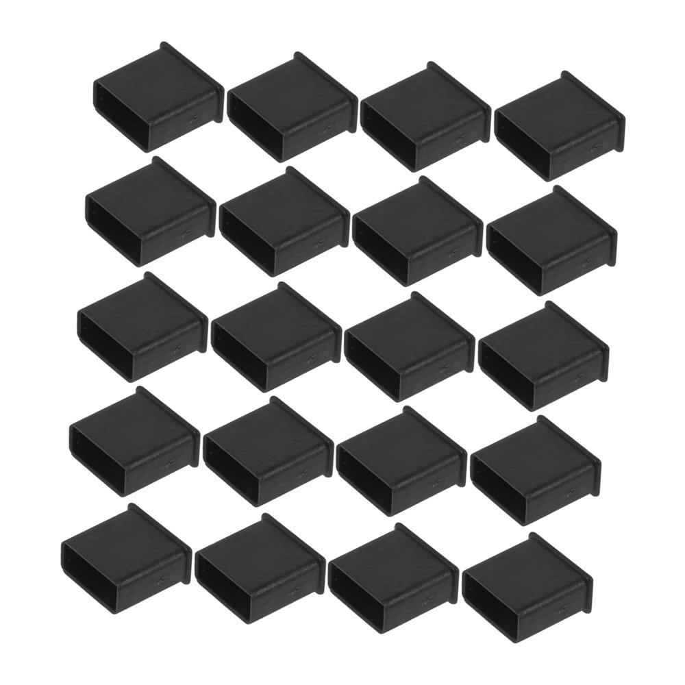 GLEAVI 20pcs USB Cap Protector for Flash Drives Soft Cover for USB Ports Easy to Install and Fit for Laptops and Tablets