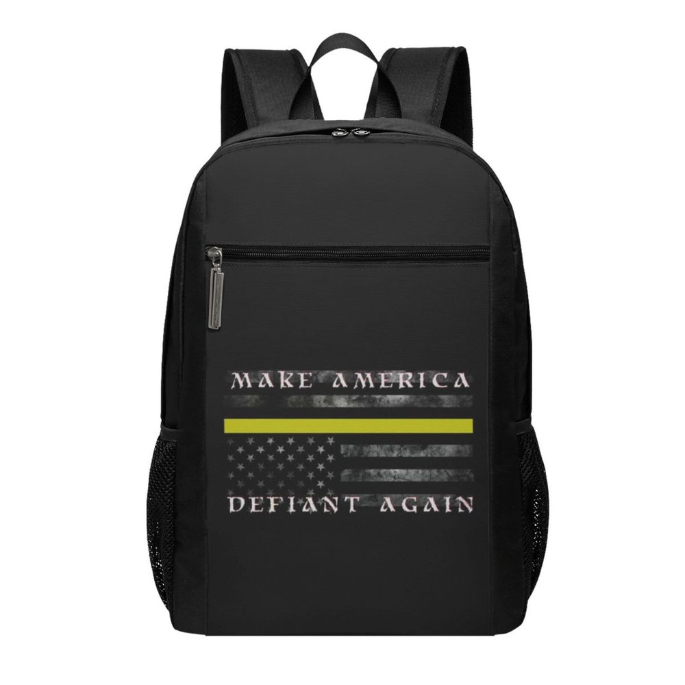 AHUNARLOP Make America Defiant Again Travel Laptop Backpack, Business Anti Theft Slim Sturdy Laptops Backpacks, College Computer Bag Gift for Men & Women Fits 17 Inch Notebook,Black