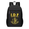 AHUNARLOP IDF Israel Defense Forces Travel Laptop Backpack, Business Anti Theft Slim Sturdy Laptops Backpacks, College Computer Bag Gift for Men & Women Fits 17 Inch Notebook,Black view 1