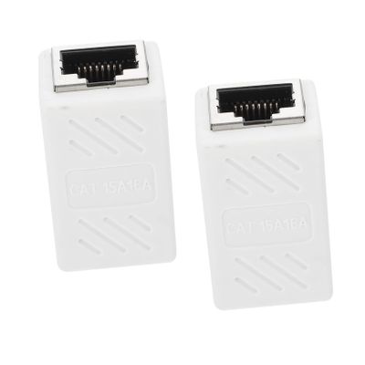 ARTIBETTER 2pcs Ethernet Extender Connectors Female to Female Coupler Cat Connector Compatible Network Cable Patch Cable