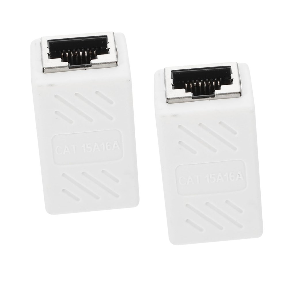 ARTIBETTER 2pcs Ethernet Extender Connectors Female to Female Coupler Cat Connector Compatible Network Cable Patch Cable