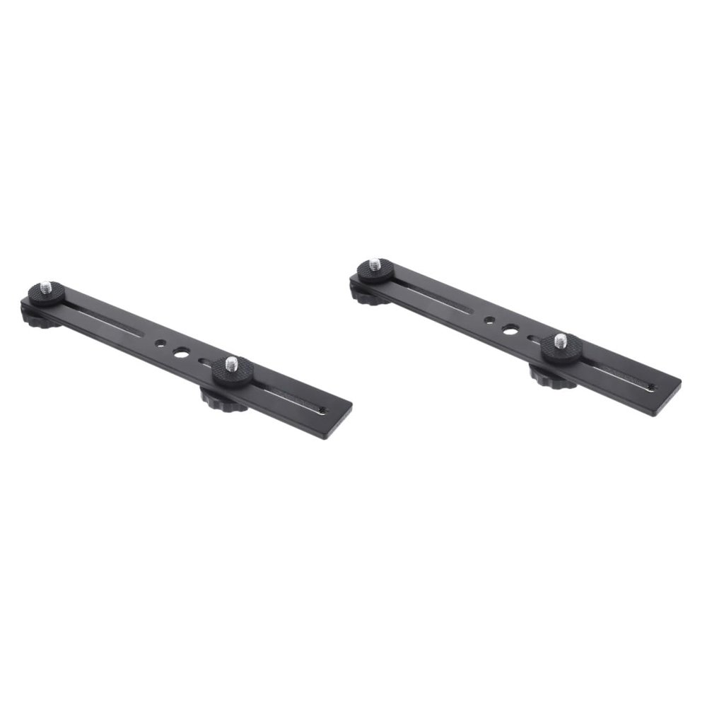 Alipis 2pcs Microphone Arm Stand Fill Light Rack Double Mic Holder for Streaming Recording
