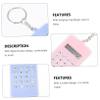 MERRYHAPY 2pcs Adorable Calculator Key Chain Pendant for Office School Creative Decompression Gift Sky Blue Pink Practical Mobile Phone Bag Ornament for Students view 3