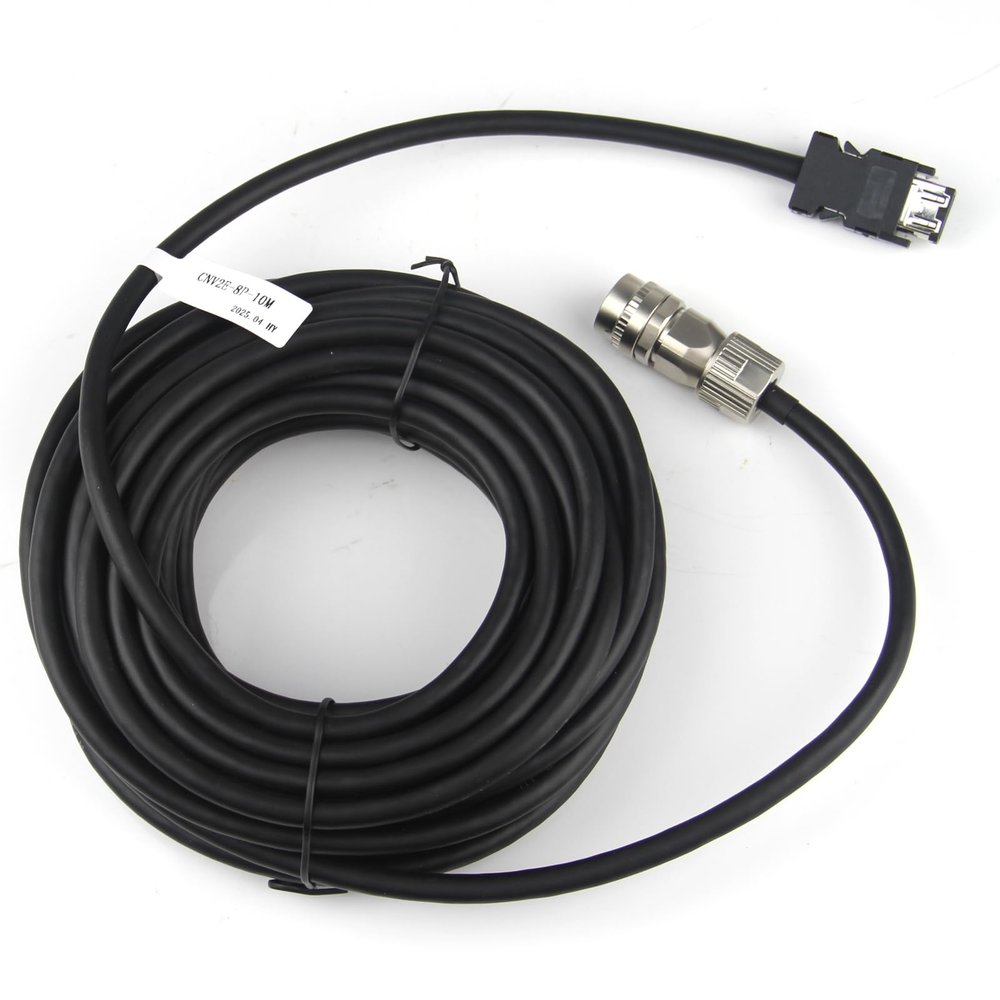 CNC Servo Motor Cable 10m / 32.81ft Encoder Connection Cable Compatible with Mitsubishi CNV2E-8P-10M