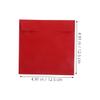 HEALLILY 10pcs Red Cd Sleeves Paper Envelopes Cardboard DVD Storage Holders for Photographers and Advertising Materials Elegant Packaging view 2