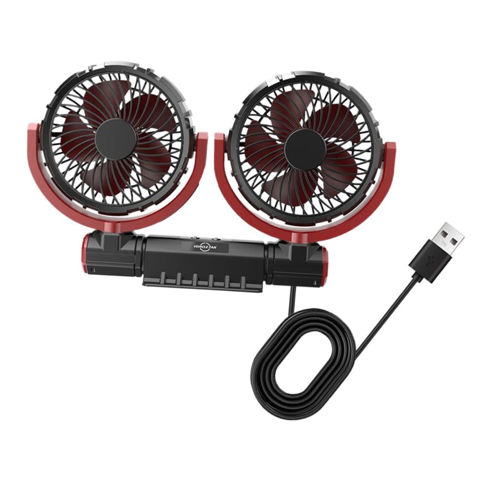 Angoily Car Cooling Fan Powered Fan for Car Compatible Compact Design Easy