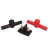 Nutriess Dual M8 Terminal Block Power Distribution 2 X M8 Studs 2pcs Black Red Insulator Cars Ships Efficient Connection view 3