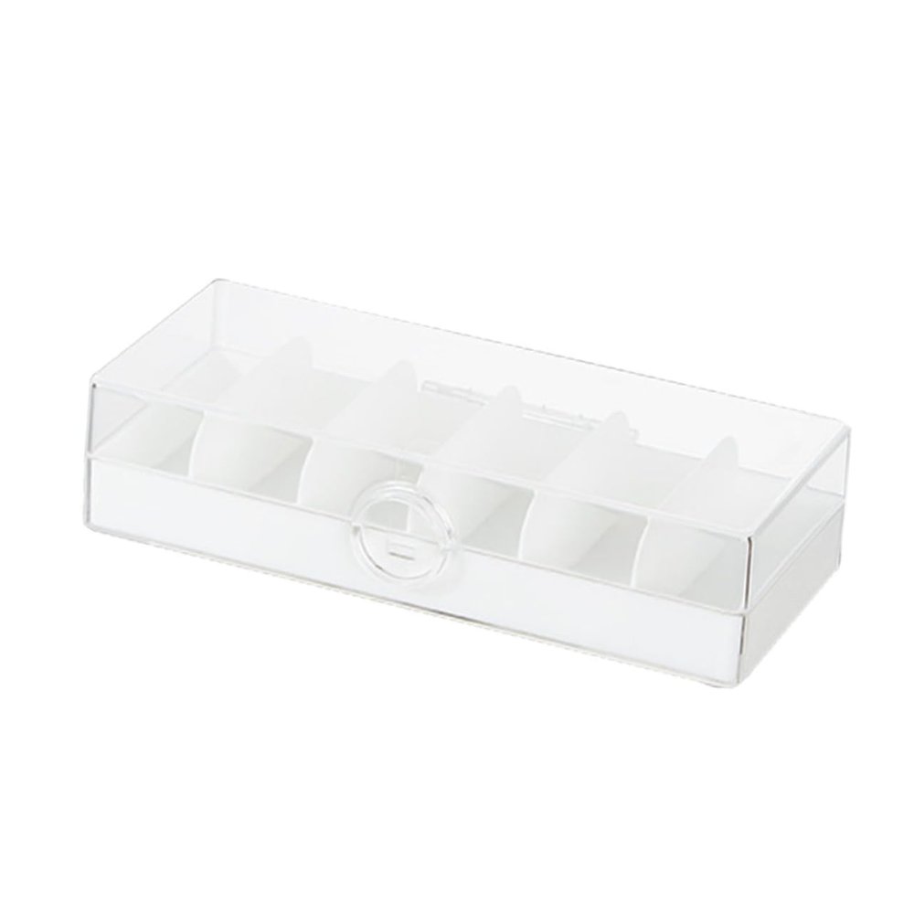 DIYEAH Multi-Compartment Cable Storage Box Versatile Wire Organizer for Tidy Desktops Semi-Transparent Design for Easy Access for Use