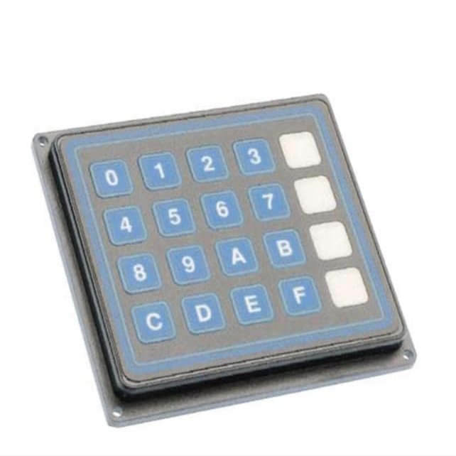 88JB2-252, Input Devices Keypad 5x4 White Numeric Legend Red