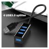 ACGTUY USB 3.0 4 Ports HUB Splitter High Speed Multi Splitter USB Adapter Expander Cable for Desktop PC Adapter USB HUB(120cm,White) view 4