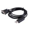 LINGQE PL2303TA USB DB9 RS232 Serial Adapter Male Null Modem Crossed Converter Cable(Standard DB9 COM) view 3
